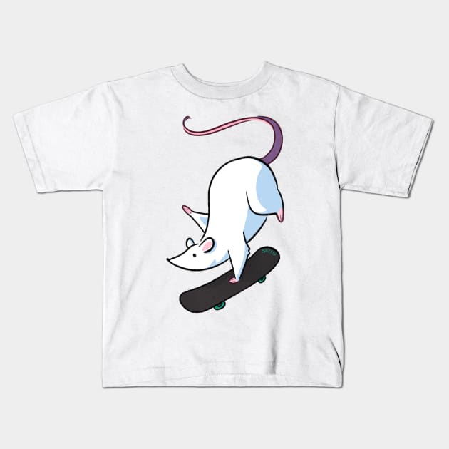 Skate Rat Kids T-Shirt by jastinamor